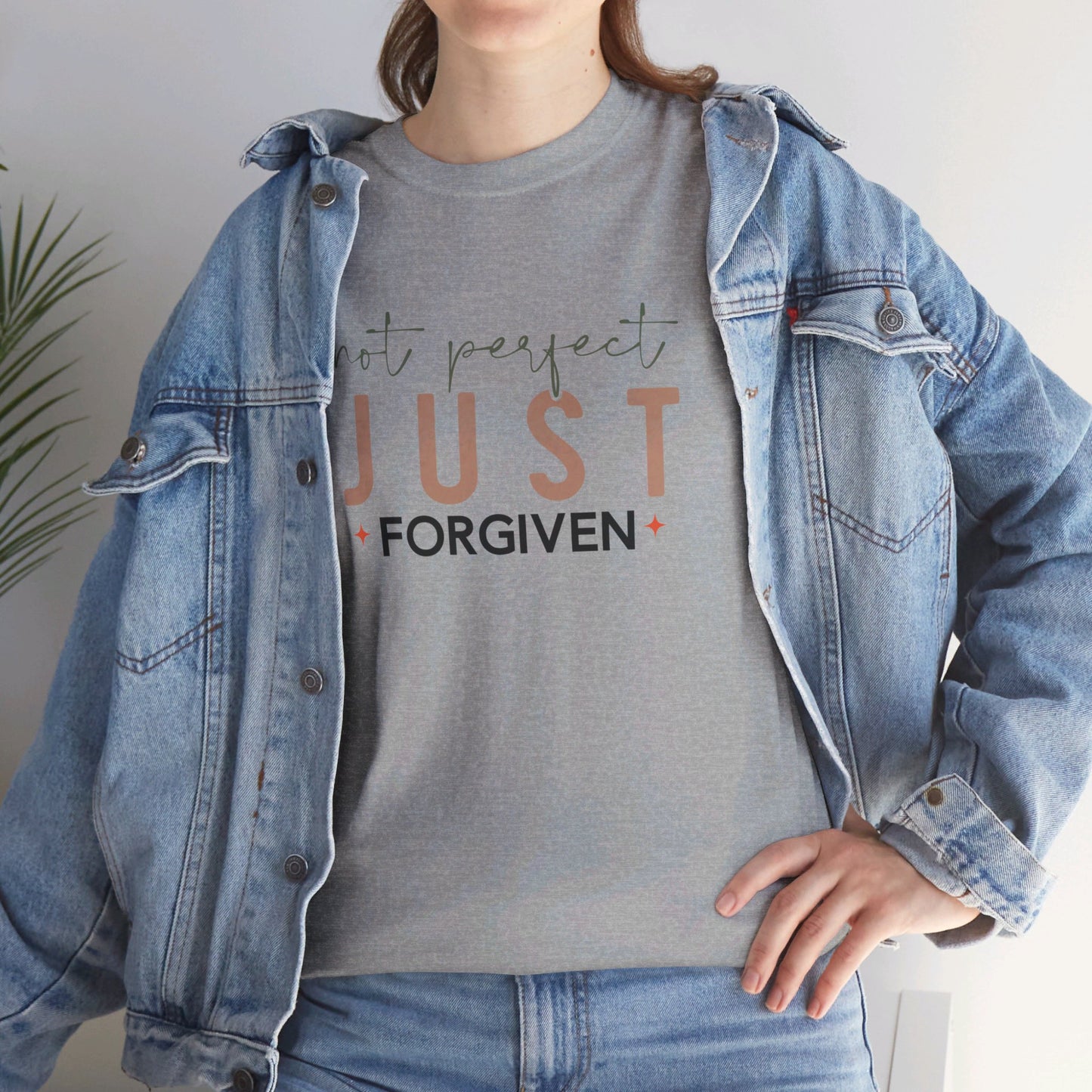 Not Perfect - Just Forgiven T-Shirt | Christian Apparel