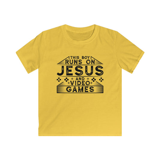 Jesus And Video Games | Youth Boy's T-shirt