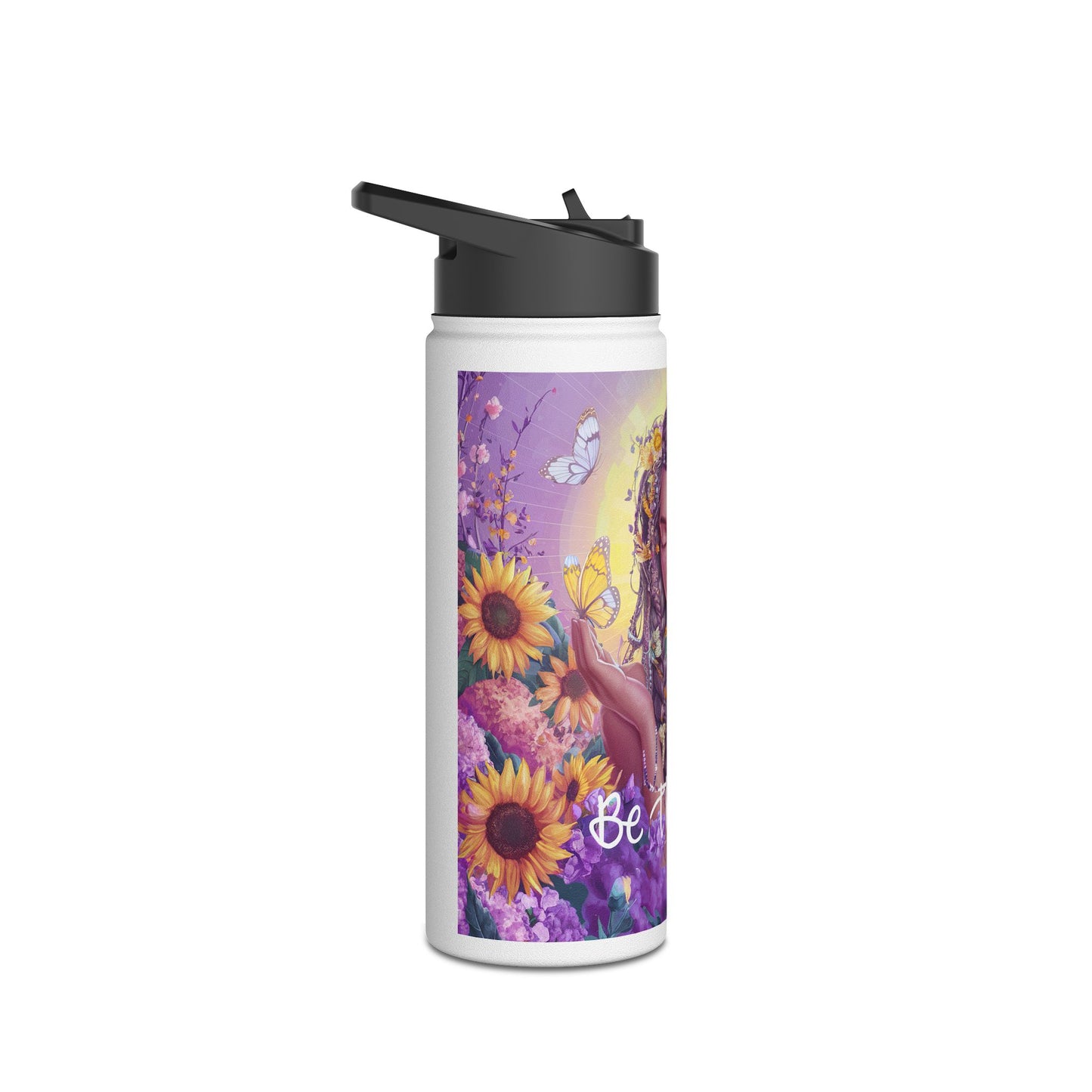 Be the Light | Stainless Steel Water Bottle, Standard Lid