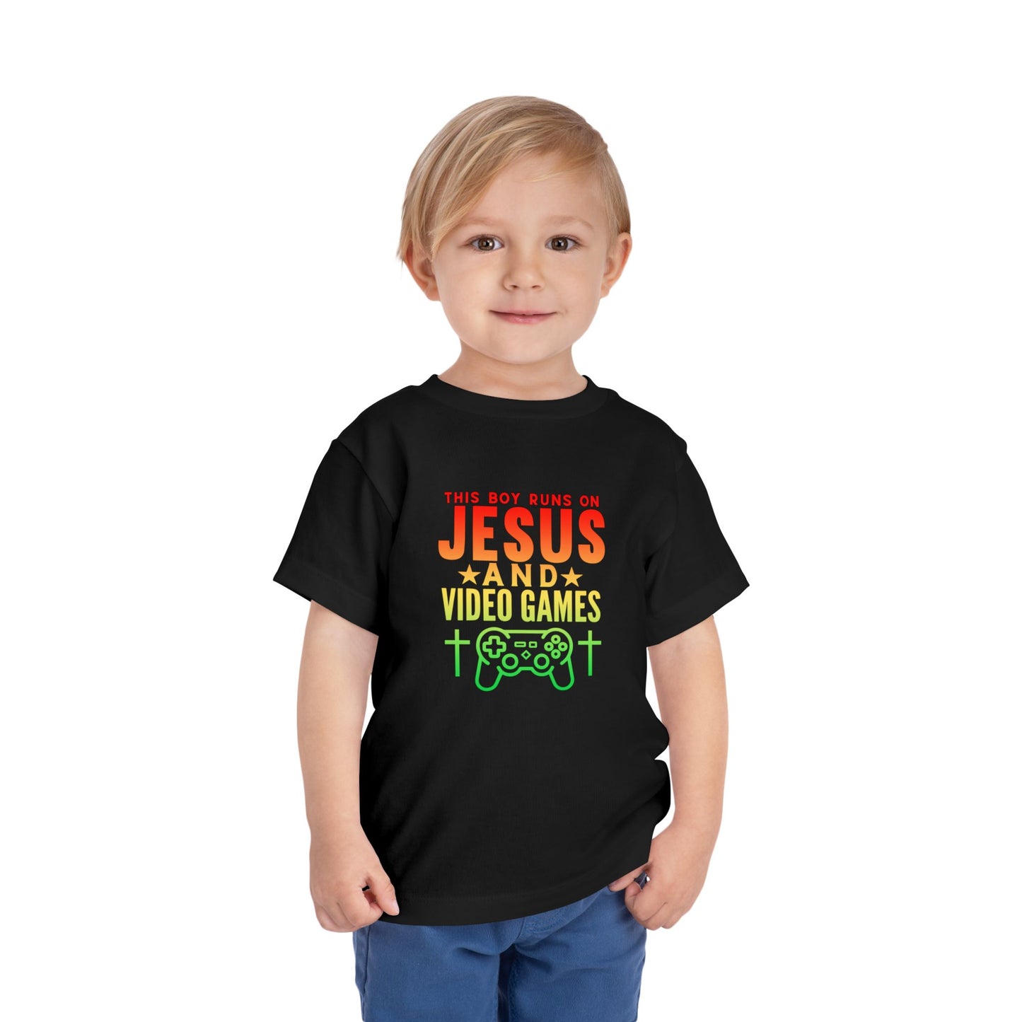 Jesus And Video Games | Toddler Boy's T-shirt