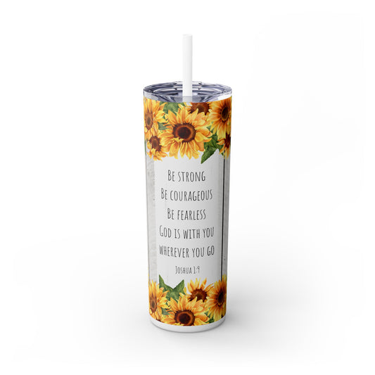 Be the Light | Skinny Tumbler with Straw, 20oz