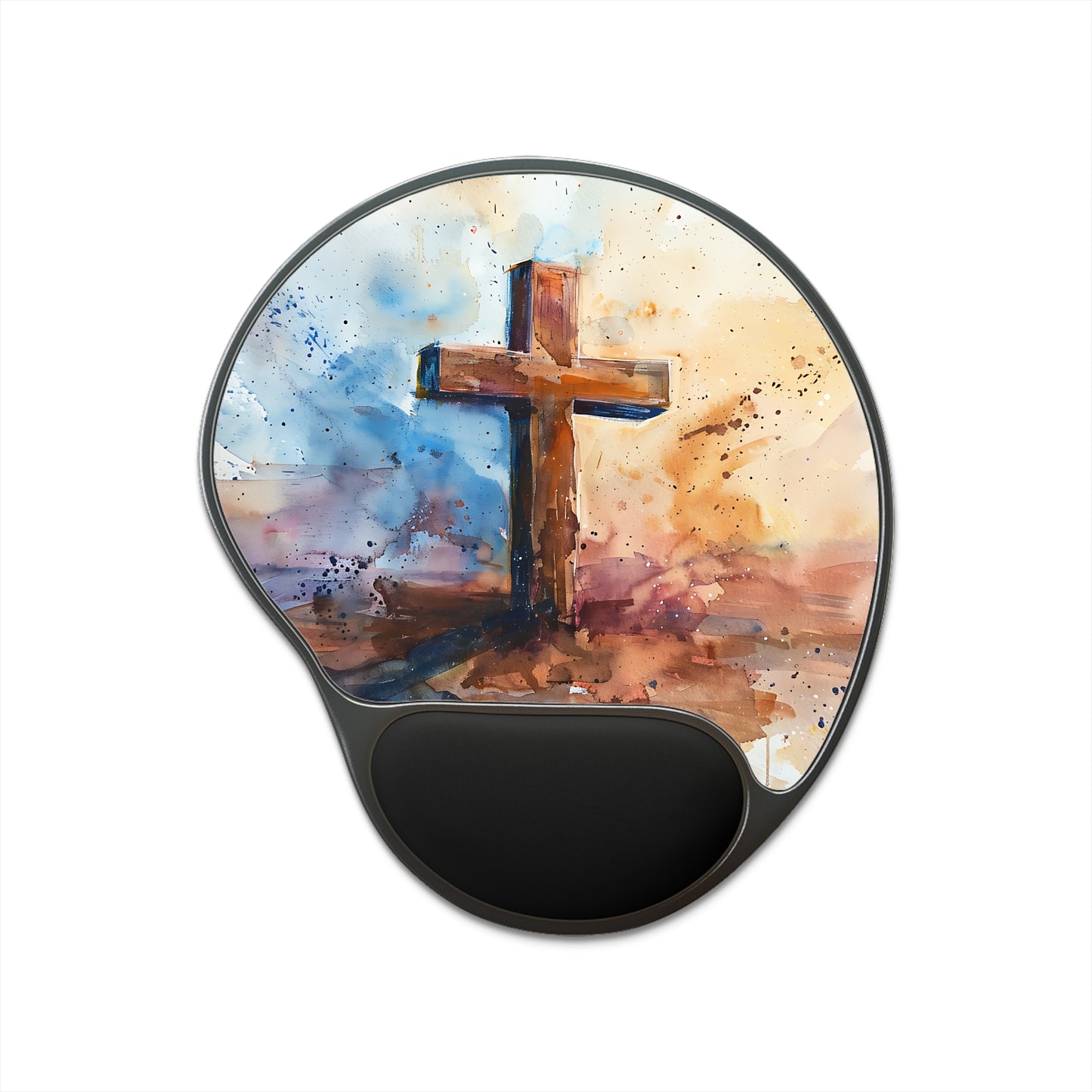 Rugged Cross | Mouse Pad With Wrist Rest