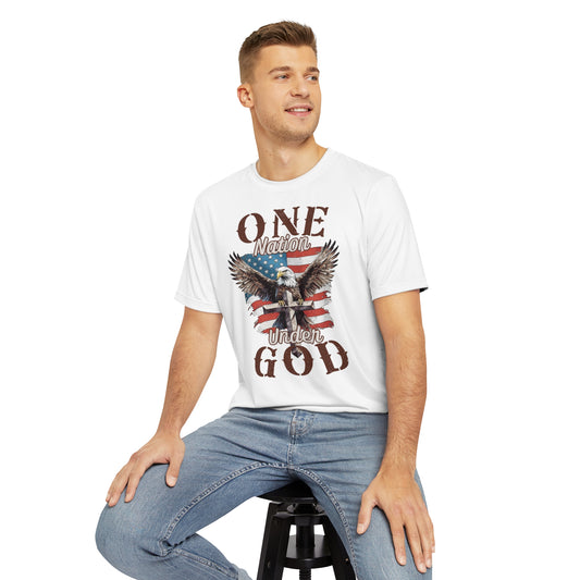 One Nation Under God | Men's Polyester T-shirt 