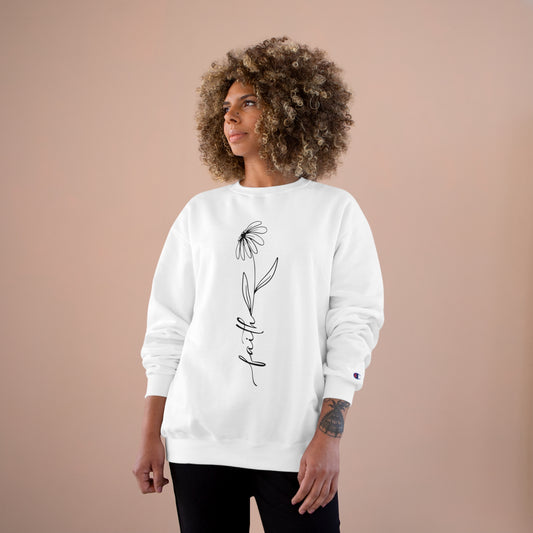 Faith Flower | Women's Sweatshirt by Champion®