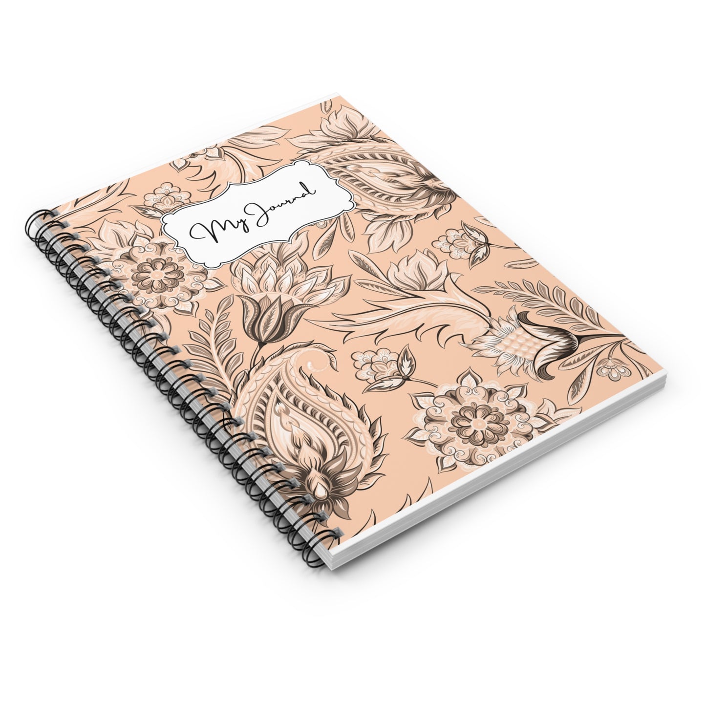 My Journal-Peach | Spiral Notebook - Ruled Line