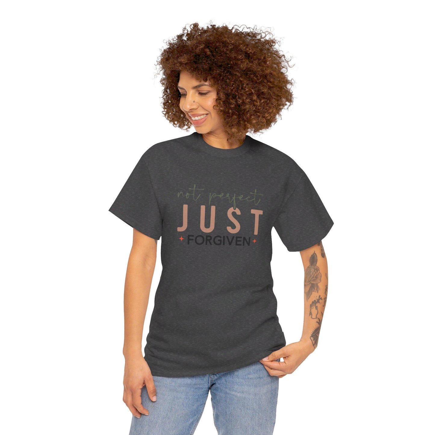 Not Perfect - Just Forgiven T-Shirt | Christian Apparel