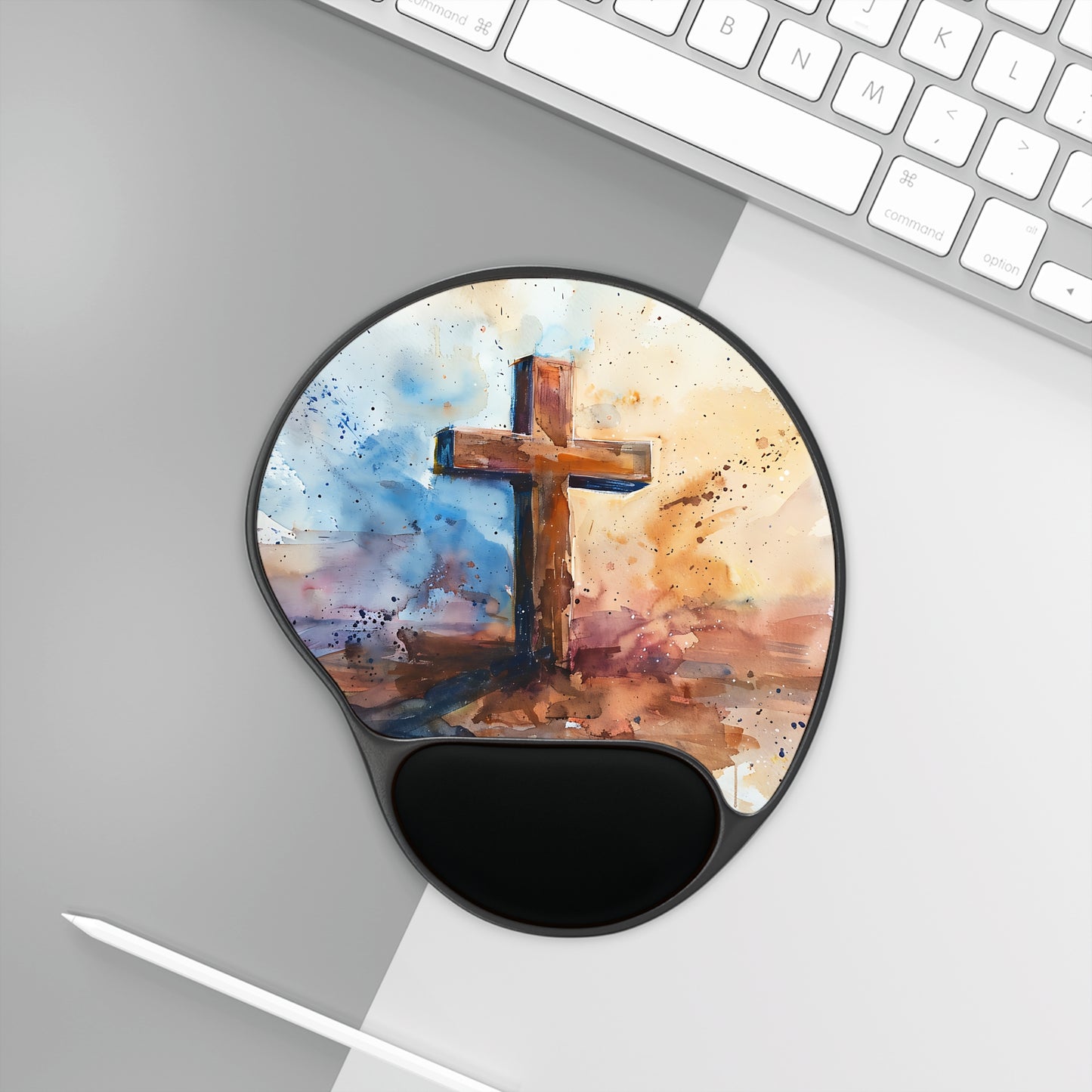 Rugged Cross | Mouse Pad With Wrist Rest