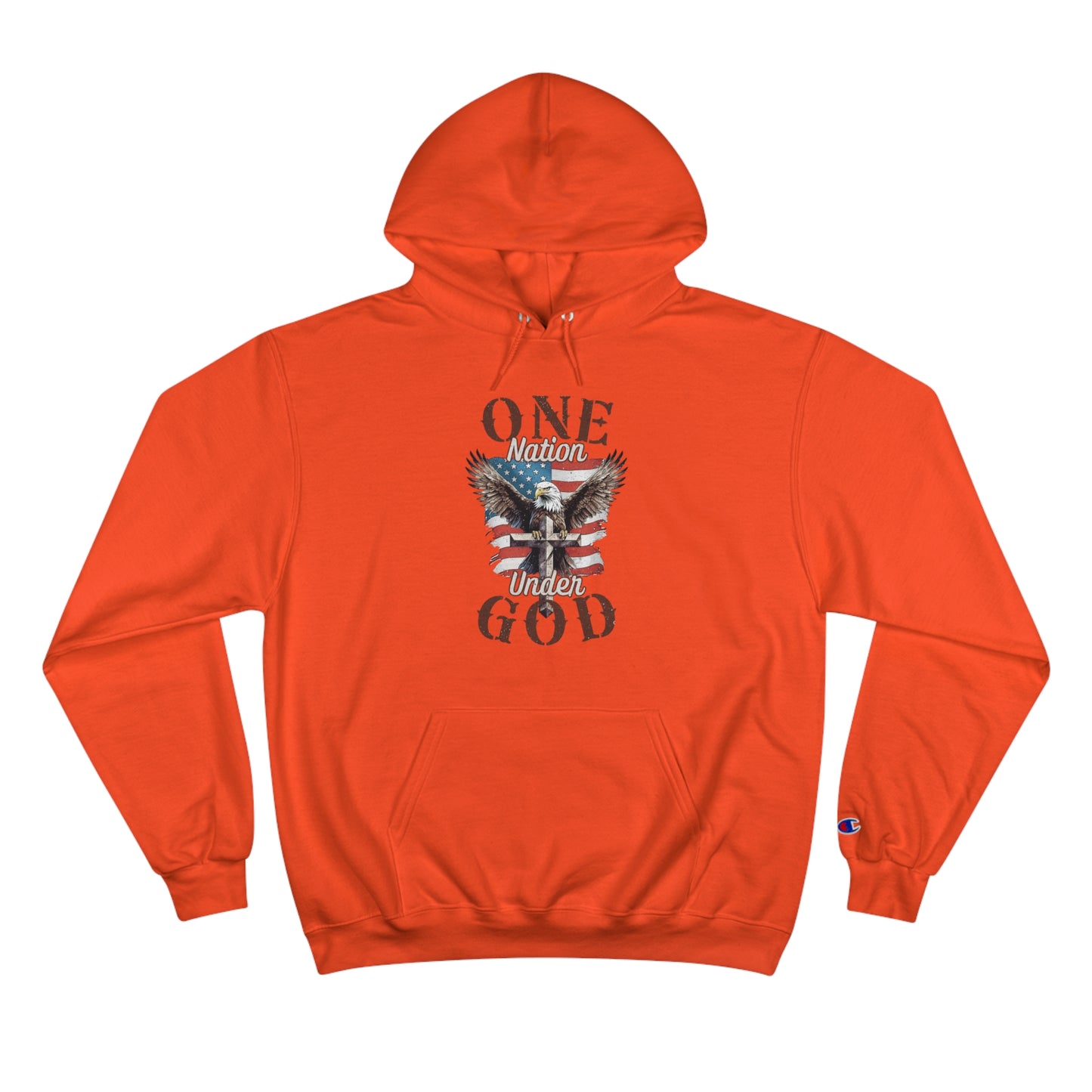 One Nation Under God | Men's Hoodie by Champion®