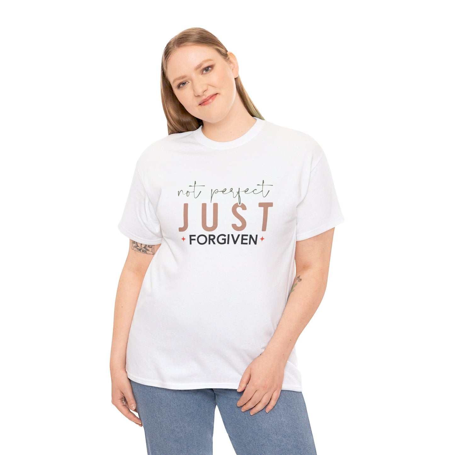 Not Perfect - Just Forgiven T-Shirt | Christian Apparel