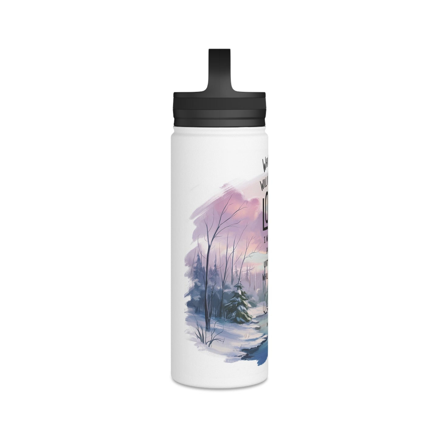 I Will Sing Praises | Stainless Steel Water Bottle, Handle Lid